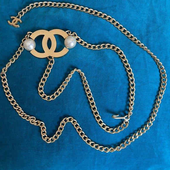 Vintage Interlocking CC Logo Waist Belt - Picture 7 of 11